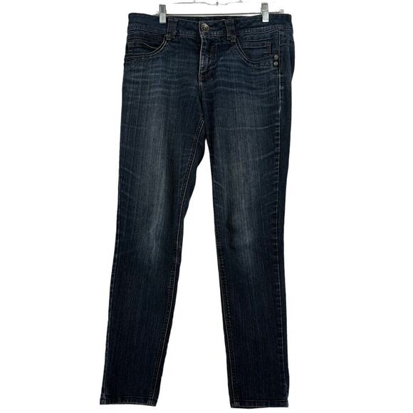 Democracy Justice Jegging Jeans Size 10 Stretch Denim 5 Pocket Medium Wash Blue - Picture 1 of 12